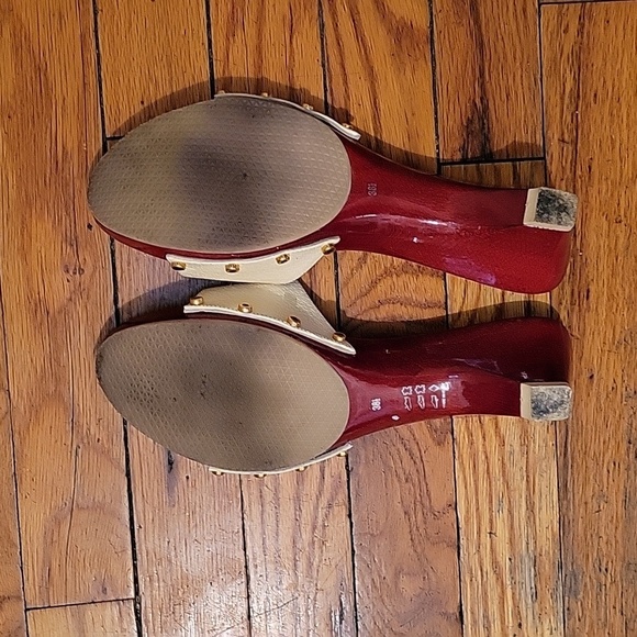 Italian wooden sandals size 8. Modern Casual Boho Coachella Festival Coastal - Picture 4 of 5